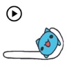 Animated Blue Cat MeowMoji app icon - Stickers app for iPhone