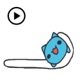 Animated Blue Cat MeowMoji app icon - Stickers app for iPhone