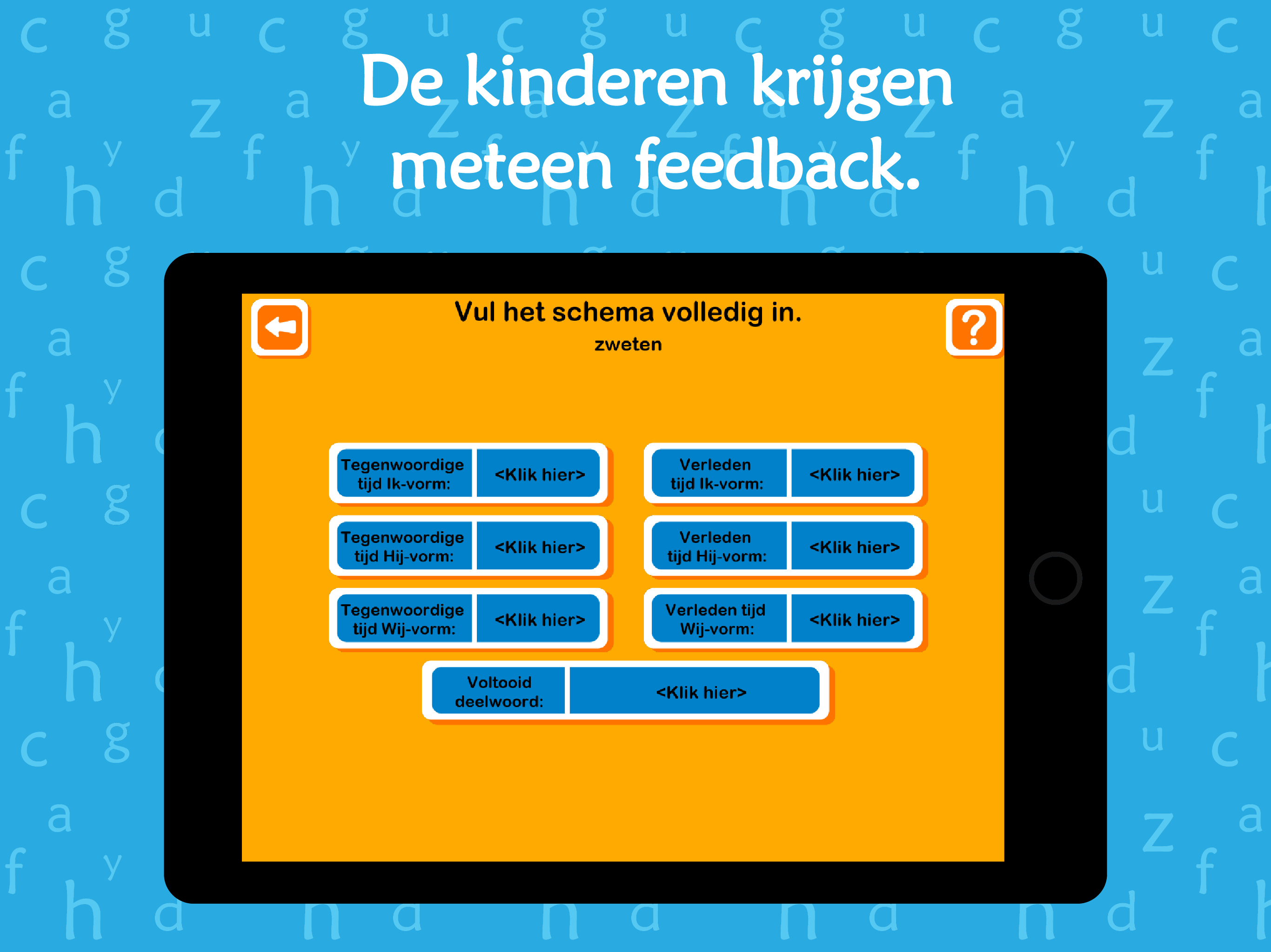 Oefenen met werkwoorden screenshot 8