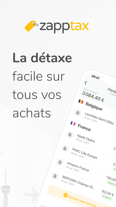 Screenshot #1 pour ZappTax - La détaxe facile