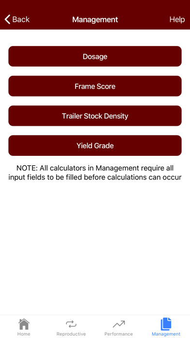 MSUES Cattle Calculator Screenshot