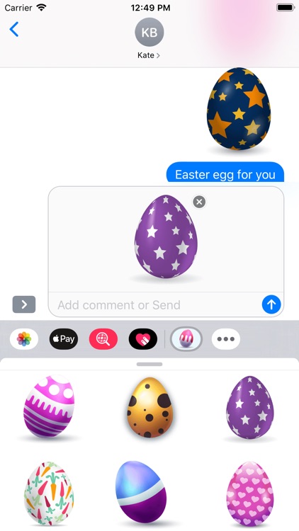 Happy Easter Egg Stickers