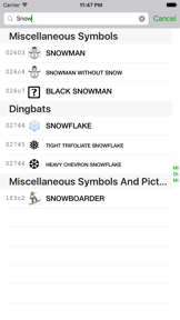 Unicode Character Viewer screenshot