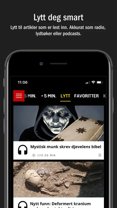 HISTORIE iPhone-skjermbilde 3