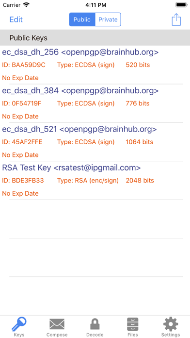 iPGMail Screenshot 1