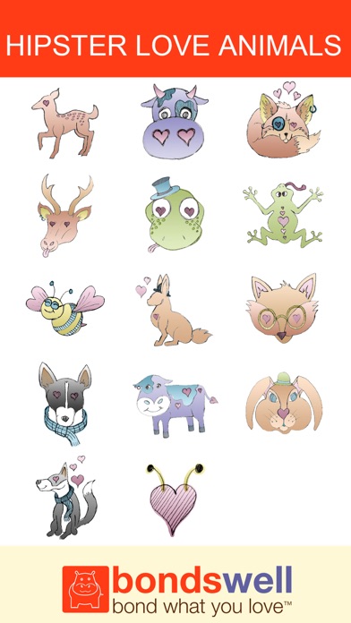 Screenshot #1 pour Hipster Love Animals