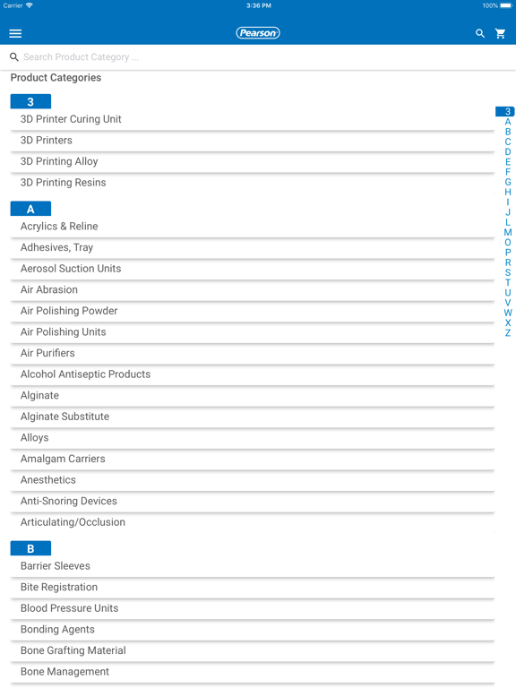 Pearson Dental Supply Mobile iPad screenshot 6 - Shopping app