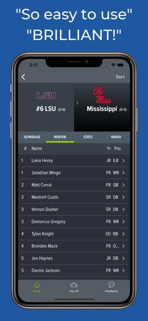 Mississippi Football Schedules(圖3)-速報App