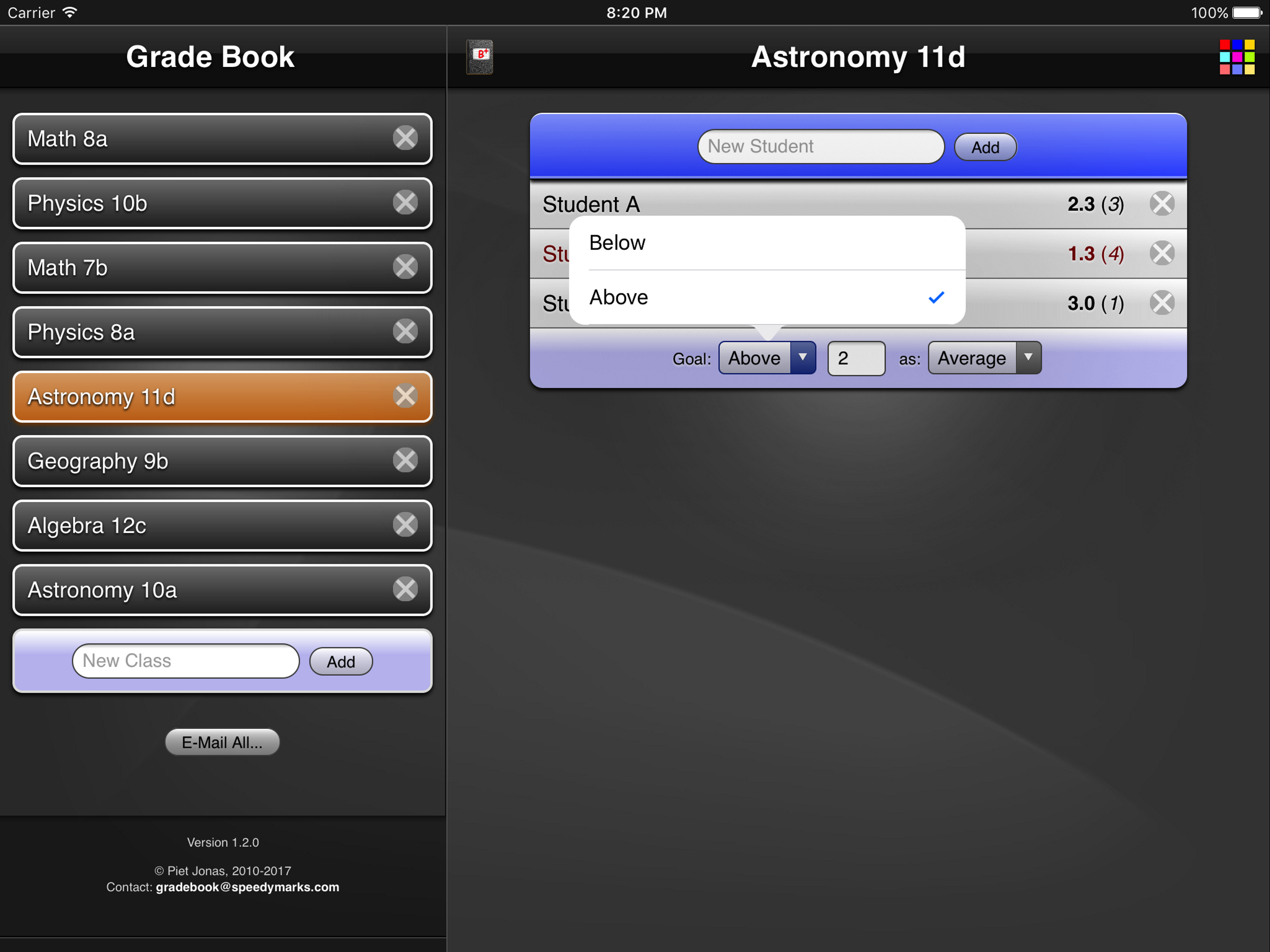 Grade Book HD screenshot 4