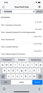 TX Penal Code 2024 - Texas Law screenshot #1 for iPhone