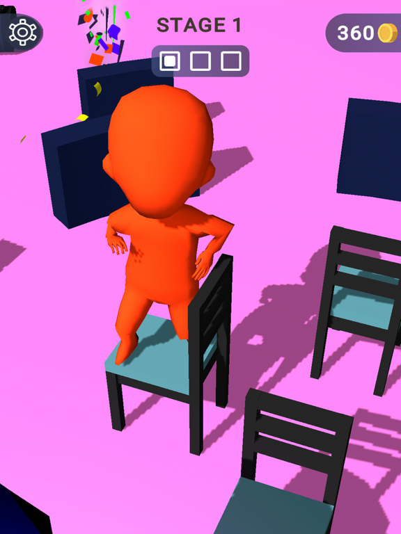 Musical chairs: dji dance game iPad screenshot