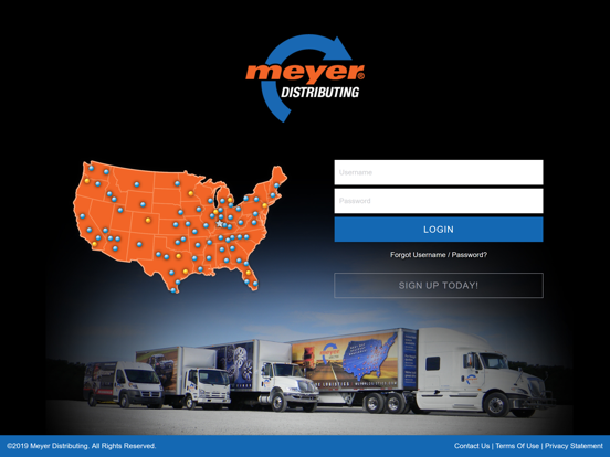 Meyer Online iPad screenshot 1 - Business app