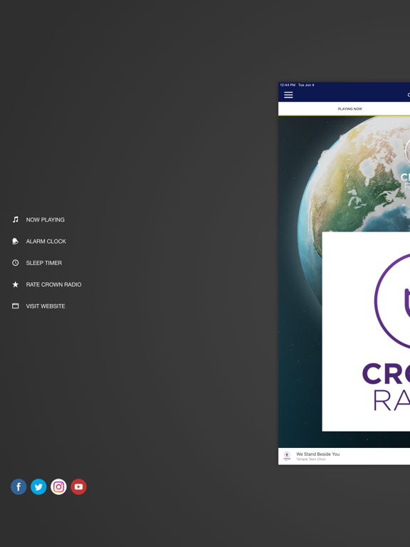 Crown Radio iPad screenshot 3 - Music app