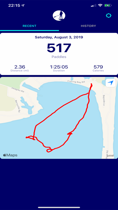 Paddlz: Paddle Fitness Tracker Screenshot