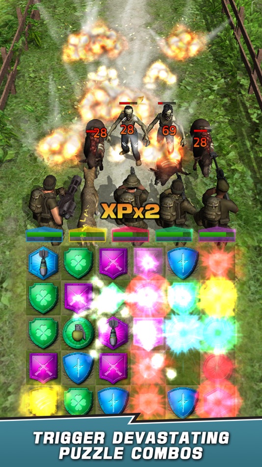#8. VDV Match 3 RPG: Zombies! (iOS) 由: Jacques Deul