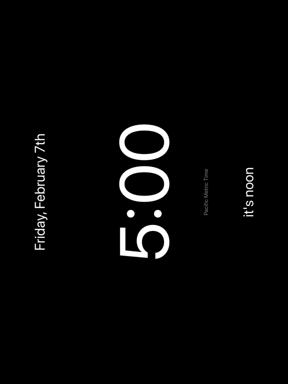 The Metric Clock iPad screenshot 4 - Utilities app