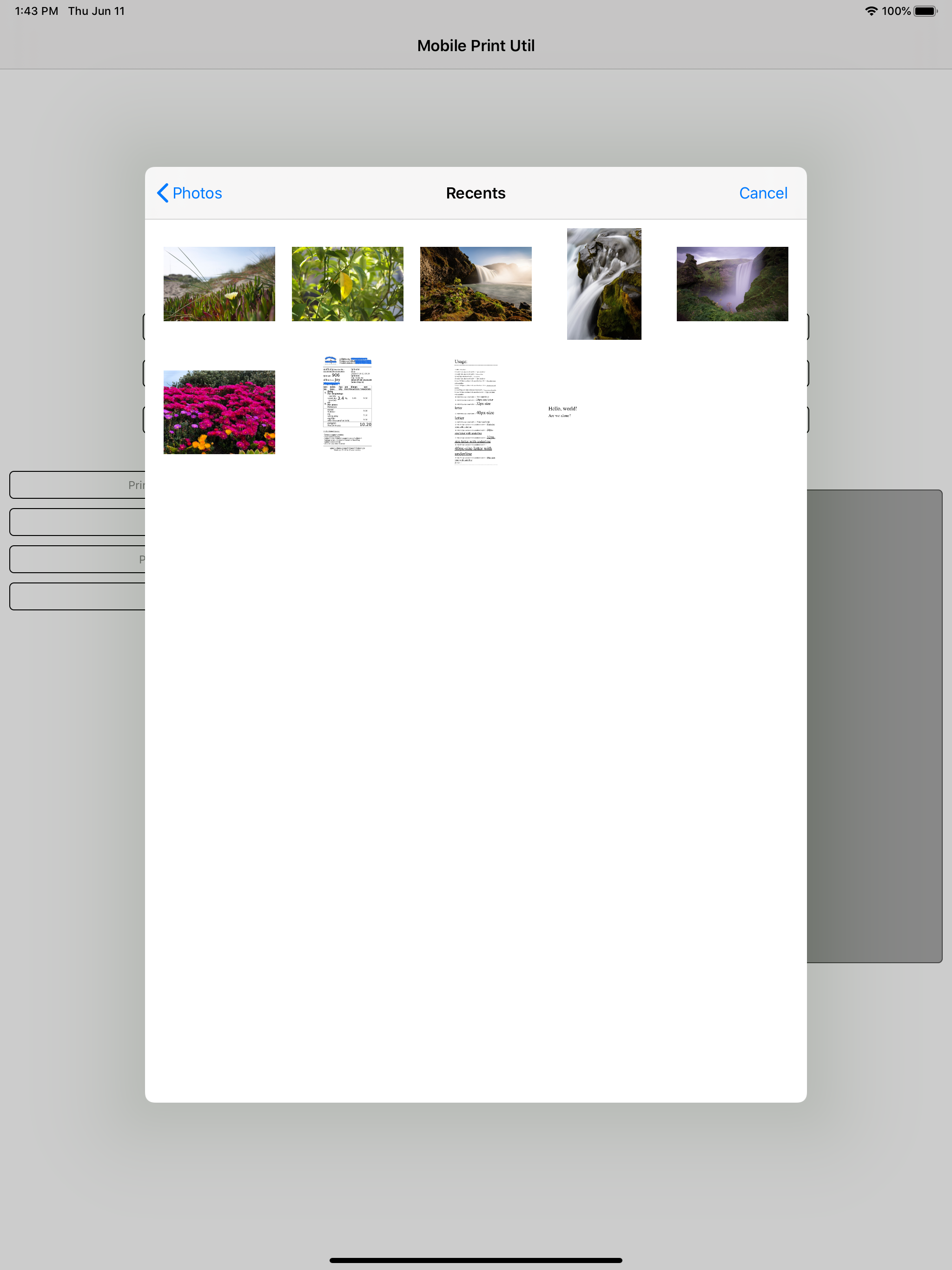 Mobile Print Util screenshot 7