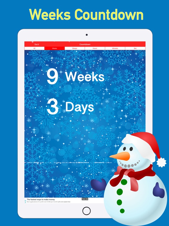 Christmas Countdown day 2025 iPad screenshot 4 - Productivity app