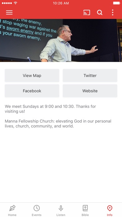 Manna Fellowship Church Screenshot