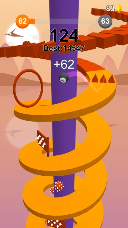Jump Ball-Bounce On Tower Tile screenshot-4