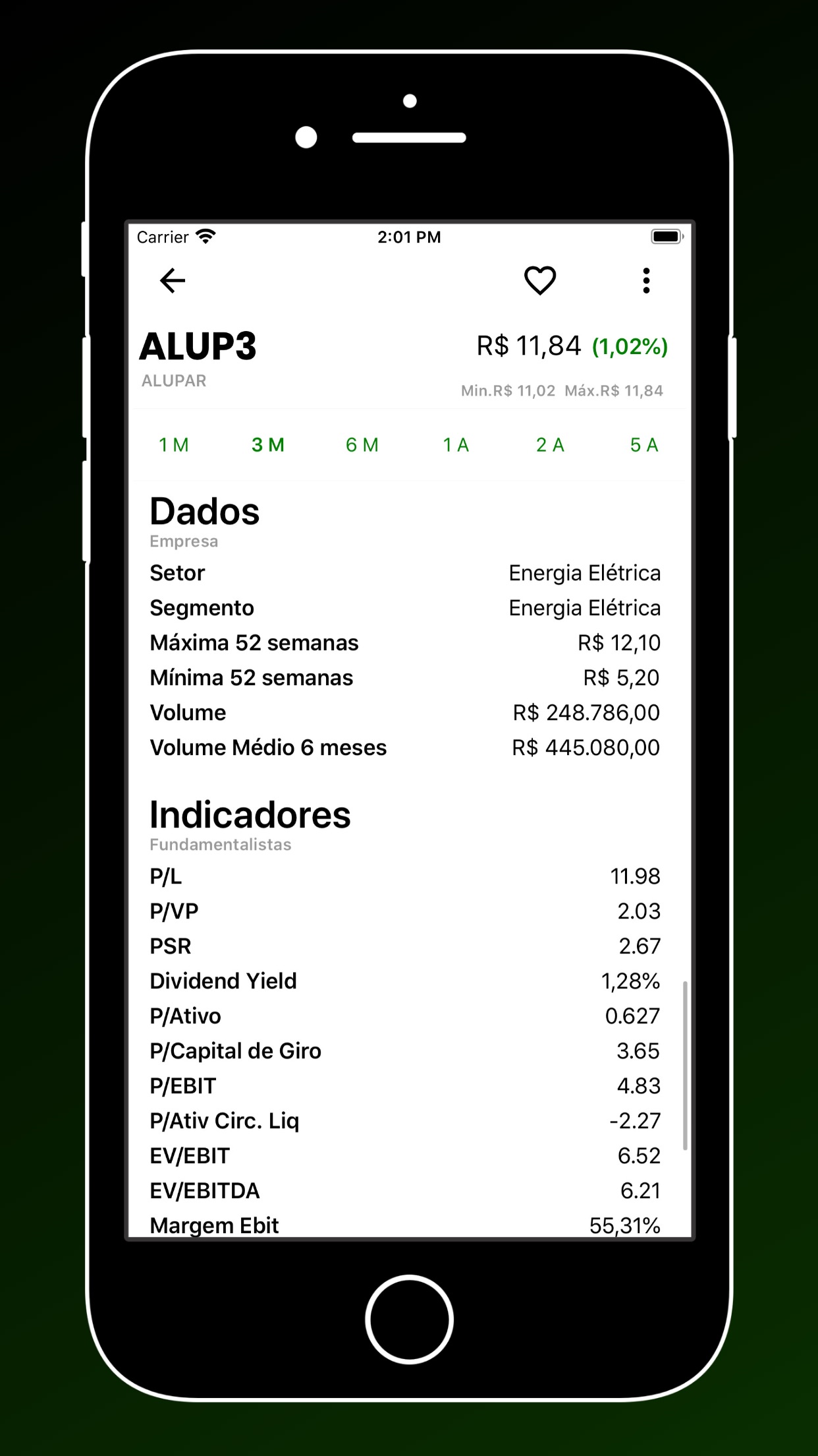 Screenshot do app Okanetrader Bolsa de Valores