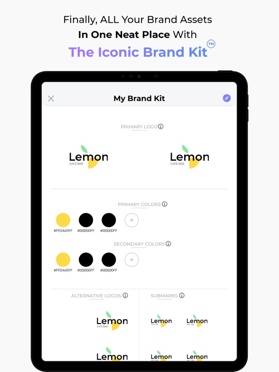 Logo Maker & Design Creator iPad screenshot 7 - Graphics & Design app