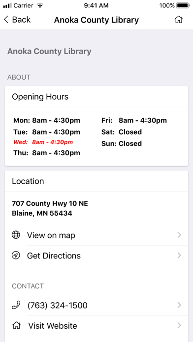 Anoka County Library App Screenshot