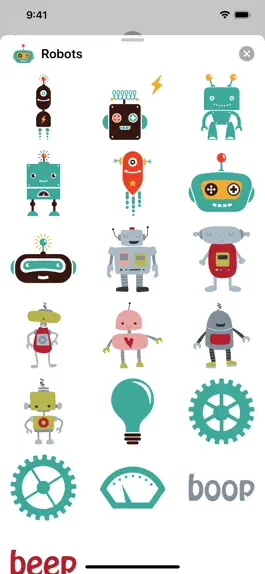 Game screenshot Robot Stickers - Beep Boop apk