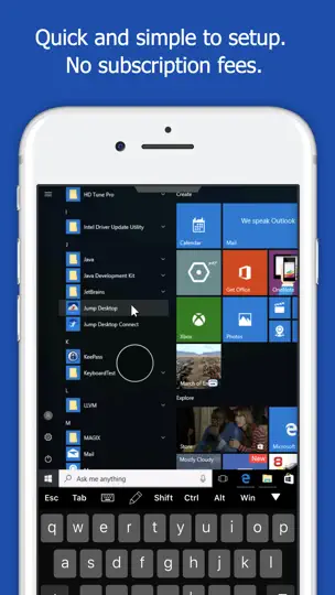 Captura de pantalla de Jump Desktop (RDP, VNC, Fluid) en iPhone 2