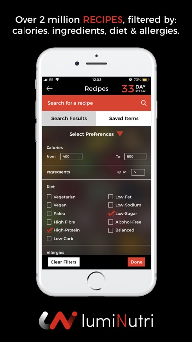 lumiNutri Screenshot