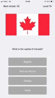 Capital City Quiz World Flags iphone bilder 1