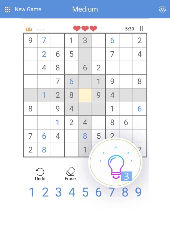 Sudoku-Classic Brain Puzzles. iPad screenshot 1 - Entertainment app