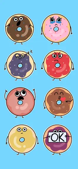 Game screenshot Cute Donuts Stickers apk