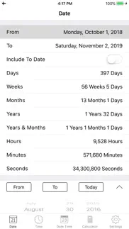date and time calculator iphone screenshot 1