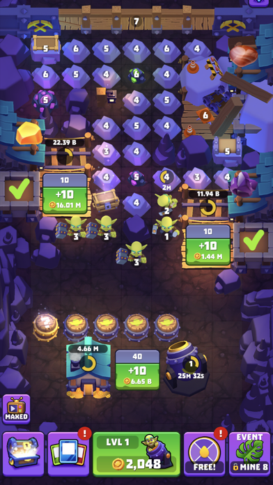 Gold and Goblins: Idle Miner Hack screenshot 6 - game app interface