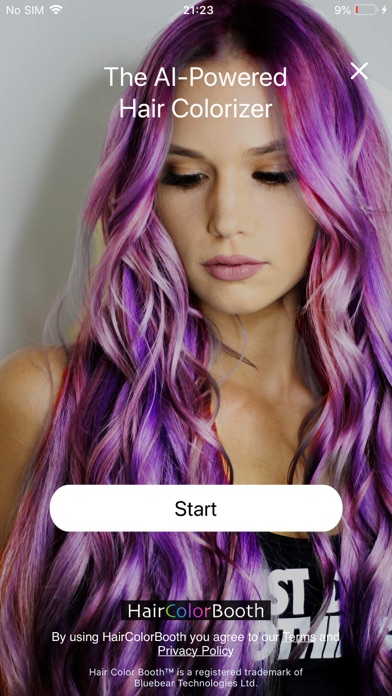 Hair Color Booth Free Screenshot 1