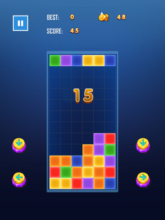 Hexa Square Block Puzzle - Fun iPad screenshot
