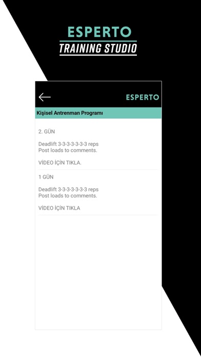 Esperto Training Screenshot