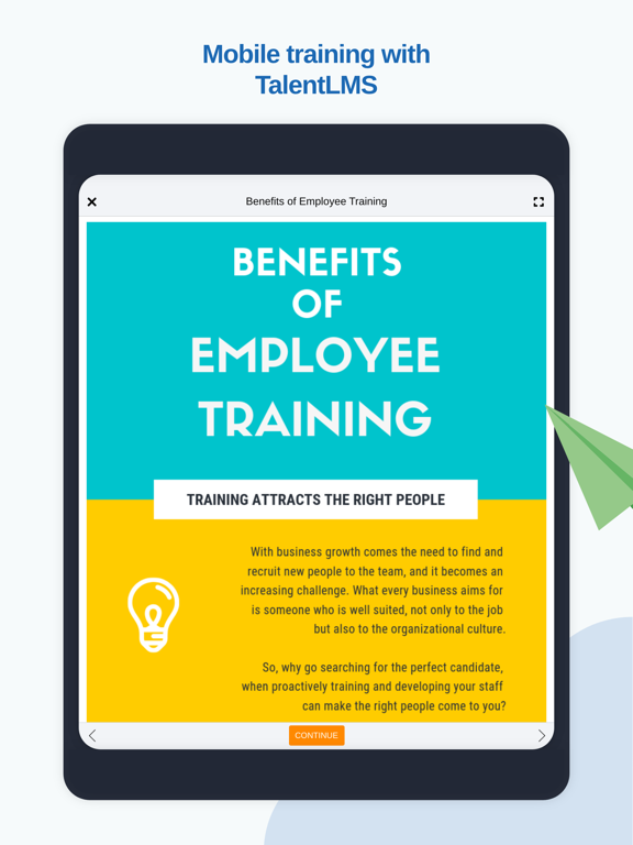 TalentLMS iPad screenshot 5 - Education app
