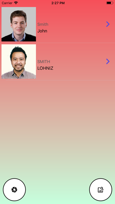 Screenshot #1 pour Business Card Reader, Scanner