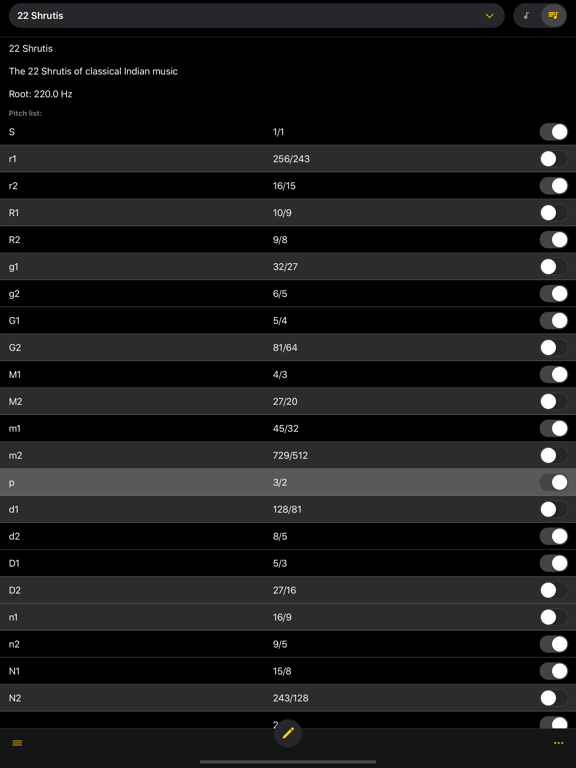Entonal Tuner iPad screenshot 7 - Music app