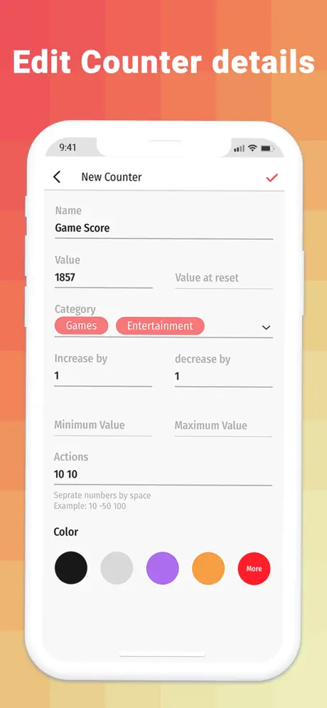 Counter: Digital count machine