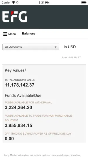 EFG NetxInvestor screenshot 3