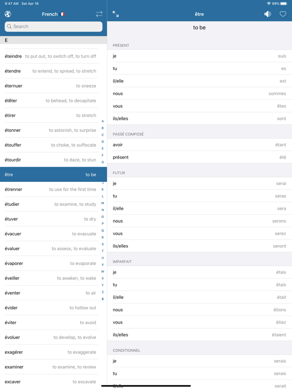 Screenshot #4 pour iVerbs 2.0