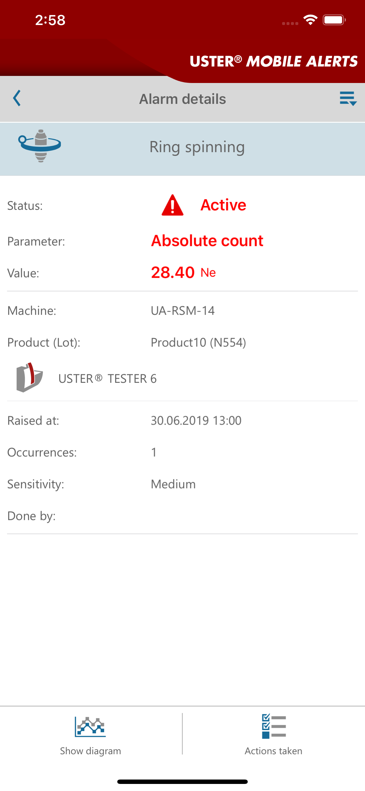 USTER® MOBILE ALERTS