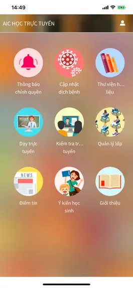 Game screenshot AIC Học trực truyến apk