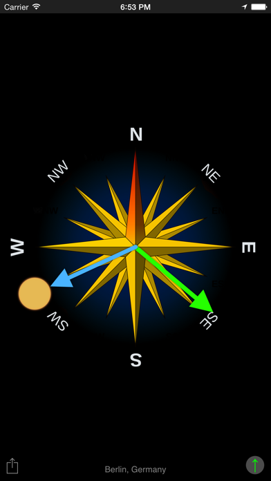 Sun Compass App Screenshot