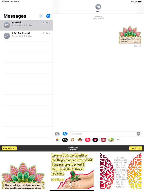 Screenshot #6 pour Bible Verse Stickers ·