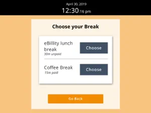 Time Tracker Kiosk by eBillity screenshot #3 for iPad