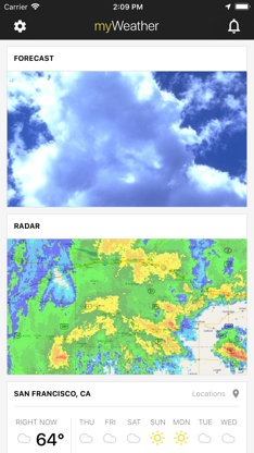 myWeather - Live Local Weather screenshot 1